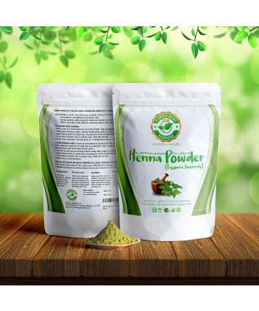 Organic Ayurvedic Herbal Henna Powder for Hair & Beard Dye - 100% Pure, Chemical-Free 8oz / 227g - Buy Online on GoSupps.com
