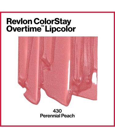 Revlon ColorStay Overtime Lipcolor with Clear Lip Gloss - Perennial Peach (430) - Buy Online on GoSupps.com