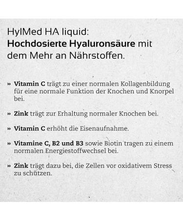 Buy Hylmed Ha Liquid - High-Dose Hyaluron Drink with Collagen Zinc & Vitamins | 500ml for 50-Day Supply | International Shipping Available - Buy Online on GoSupps.com