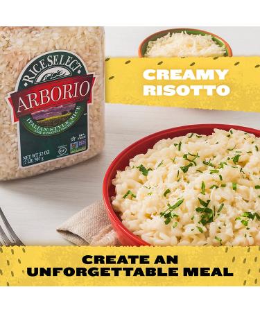 RiceSelect Arborio Rice: Premium Gluten-Free Non-GMO Rice for Italian Risotto - 32oz Jar - Buy Online on GoSupps.com