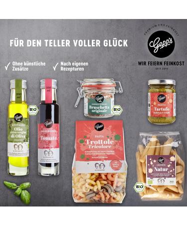 Gepp's Delicatessen Surprise Bag - Italian Noodles & Gourmet Delicacies | Funny Gift Idea | Pasta Pesto Limone & Bio Bruschetta Dip - Buy Online on GoSupps.com