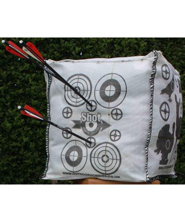 Shot Stoppa Fill-Yourself Archery Target Cube - Stops Arrows & Crossbow Bolts at 10ft - Easy 2-Finger Removal - Buy Online on GoSupps.com