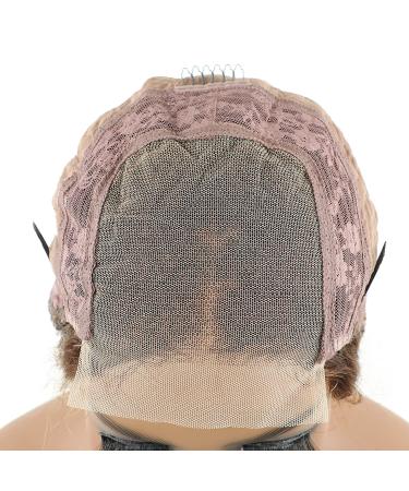 Highlight Short Bob Human Hair Wigs - 12 Inch Curly Lace Closure Wig for Black Women - Buy Online on GoSupps.com