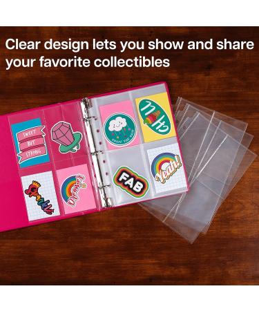 Samsill 4 Pocket Trading Card Binder Sleeves - 200 Pockets, Double Sided Clear Pages - 2.5 x 3.5 Inch Cards - 25 Pack - Buy Online on GoSupps.com