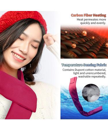 Heated Scarf 3000mAh - Rechargeable Neck Wrap Heating Pad for Women - Valentine's Day & Christmas Gift Idea - Buy Online on GoSupps.com