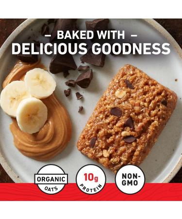 CLIF BAR - Energy Protein Bars - Peanut Butter Banana with Dark Chocolate - Made with Organic Oats - Energy Bars - Non-GMO - (10 Pack) - Buy Online on GoSupps.com