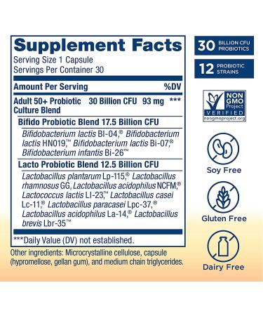 Renew Life Ultimate Flora 50+ Probiotic - 30 Billion CFU, 30 Veggie Caps - Buy Online on GoSupps.com