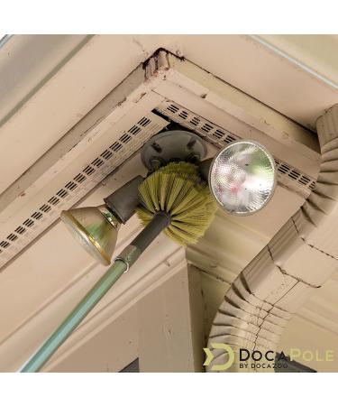 DocaPole 20-Foot Dusting Kit with 5-12 Ft Extension Pole - 4 Piece Set for High-Reach Cleaning - Includes 3 Duster Attachments for Cobwebs, Ceiling Fans, and More - Buy Online on GoSupps.com