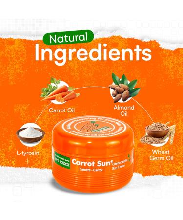 Tanning Accelerator Gel 350ml Carotene Natural Extract Sun Cream & Lotion for All Skin Types Carrot Oil Formula for Even Beautiful Tan SPF 0 - Buy Online on GoSupps.com