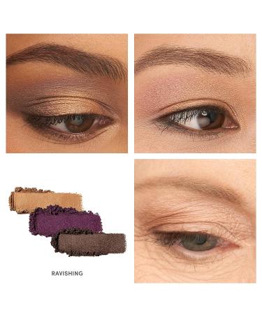 jane iredale PurePressed Eye Shadow Triple - Highly Pigmented Mineral Eyeshadow - Long Lasting & Crease Resistant - Safe for Sensitive Eyes - Ravishing - Buy Online on GoSupps.com
