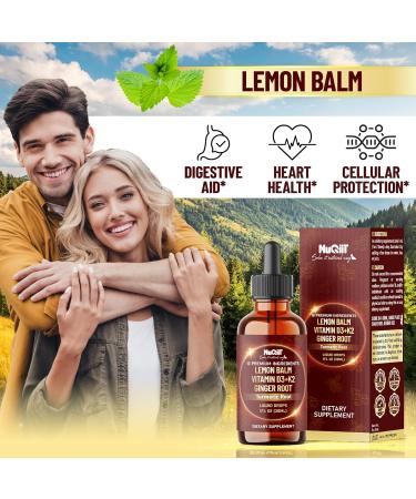 NUQIIT 10in1 Lemon Balm Tincture Blend Includes Vitamin D3 Vitamin K2 Lemon Balm Ginger Turmeric Ceylon Cinnamon and More - 1 FL Oz - 60 Day Supply - Buy Online on GoSupps.com