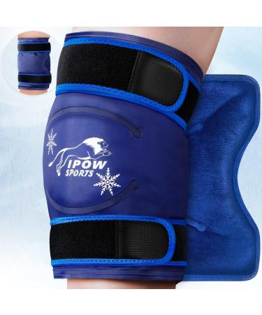 IPOW 20   Extra Large Knee Ice Pack Wrap  Reusable Cold Pack Wrap Around Entire Knee After Surgery  Soft Gel Ice Bags For Injuries  Cold Therapy  Knee Surgery Recovery Aids  Swelling  1 Pack