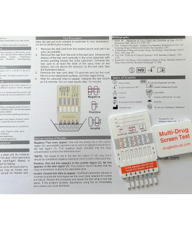 7-Panel Urine Drug Testing Kit for Home or Work with Detailed Instructions - Buy Online on GoSupps.com