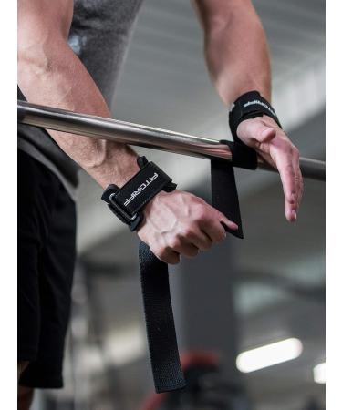 FITTECHT TUBLE HITS V2 | Comfort Training Aid with Wrist Cushions for Strength Training Fitness Bodybuilding & Weightlifting - Unisex Black - Buy Online on GoSupps.com