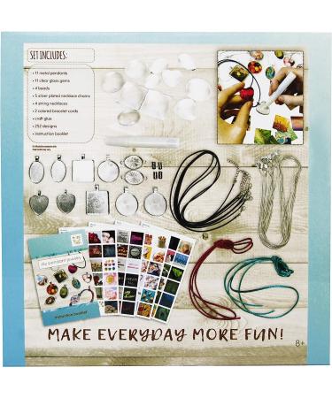 Hapinest Jewelry Making Kit for Girls - Arts and Crafts Gifts for Ages 8-12 and Teens - Includes 11 Charm Pendants, 9 Necklaces, 2 Bracelets - Full DIY Pendant Jewelry Kit - Buy Online on GoSupps.com