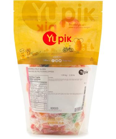 Yupik Wrapped Fruit Flavored Jelly Slices 1 kg Gluten-Free Individually Wrapped Candy Fruity Flavors Sugary Coating Delicious Snacks Ideal for Gifting Halloween & Holidays 1 kg (Pack of 1) - Buy Online on GoSupps.com