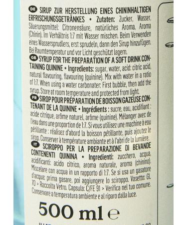 KoRo - Tonic syrup 500 ml - For preparing soft drinks - For cocktails long drinks and tonic waters - Tonic taste - Buy Online on GoSupps.com