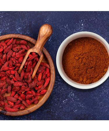 Herbal Magic's Pure&Natural Goji Berry Powder (Wolfberry) Sprinkle on Fresh Fruit or Granola Sparkle Your Smoothies use in raw Food Recipes or Simply add to Water.-100g (Pack of 1) 100g - Pack of 1 - Buy Online on GoSupps.com