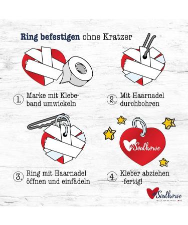 Soulhorse Happy Bridle Guardian Angel Keyring Talisman for Horses & Dogs - Rose & Heart Design - Buy Online on GoSupps.com