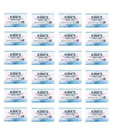 Castile Bar Soap by Kirk’s | Clean Soap for Men, Women & Children| Premium Coconut Oil | Sensitive Skin Formula, Vegan | Original Fresh Scent | 4 oz. Bars - 24 Pack
