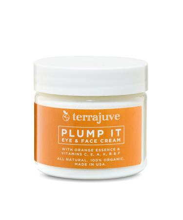 Terrajuve Plump it Eye and Face Moisturizer Cream  Anti Aging  Reduce Wrinkles and Fine Lines  Day and Night Moisturizing Cream for Men and Women  Pure  Organic  All Natural  Made in USA 2 Ounce (Pack of 1)