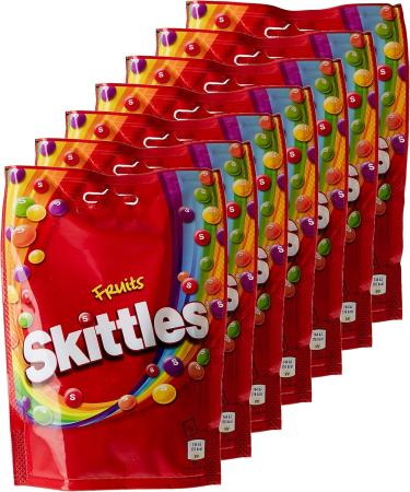 SKITTLES Candy Sweets Fruit in Pouch 173 g Pack of 7 - Buy Online on GoSupps.com