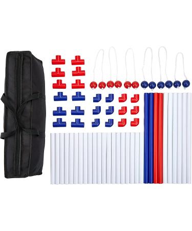 Amazon Basics Ladder Toss Outdoor Lawn Game Set with Soft Carrying Case - Red/Blue - 22 x 26 x 38 Inches - Buy Online on GoSupps.com