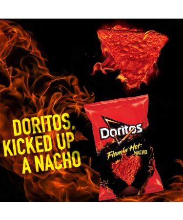 Doritos Flamin' Hot Nacho Cheese Tortilla Chips 9.75oz - Spicy Snack Pack - Buy Online on GoSupps.com