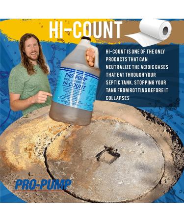 Pro-Pump Septic Tank Treatment 1 Gallon - For Any System Holding Tank or Leach Field - 128 Fl Oz - Buy Online on GoSupps.com