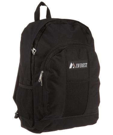 Everest Luggage Backpack with Front and Side Pockets, Black, Large - Buy Online on GoSupps.com