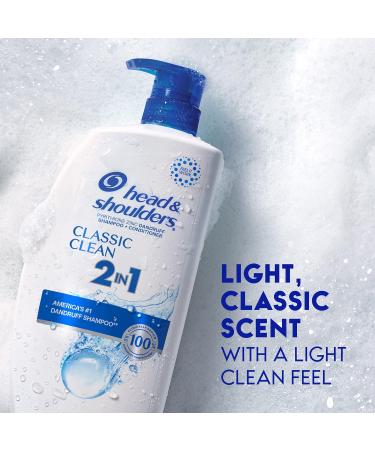 Buy Head and Shoulders 2-in-1 Dandruff Shampoo & Conditioner - Anti-Dandruff Treatment Classic Clean Paraben-Free 28.2 oz - Fast International Shipping - Buy Online on GoSupps.com