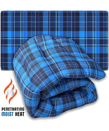 Heating Pad Microwavable | Moist Heat Therapy for Back Pain Relief | Reusable XL Weighted Compress Pack for Shoulders, Neck, Cramps | Clay Beads | Cold Pack Option by Relief Sciences - Buy Online on GoSupps.com