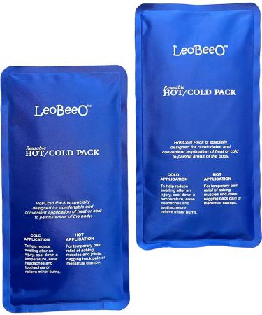 LeoBeeo Hot Cold Gel Pack - Reusable Hot & Cold Therapy Wrap for Injury Recovery, Joint & Muscle Pain Relief - Microwavable - Buy Online on GoSupps.com