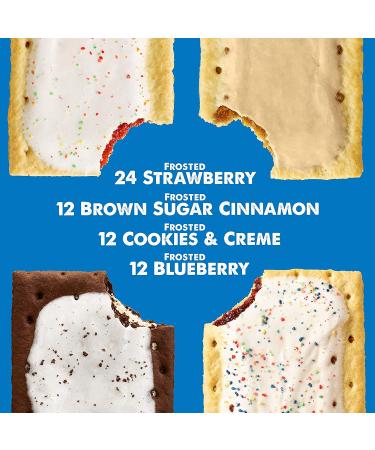 Pop-Tarts Toaster Pastries 5 Flavor Variety Pack Breakfast Foods Fun Snacks for Kids 5 Boxes (60 Pop-Tarts) - Buy Online on GoSupps.com