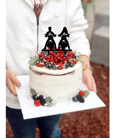 Motorcycle Wedding Cake Topper Ride with Me Forever Cake Topper Funny Mr & Mrs Cake Topper for Wedding/Anniversary/Bridal Shower Party Decor - Buy Online on GoSupps.com
