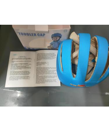 IULONEE Baby Helmet Toddler Protective Hat - Adjustable Safety Headgear for Infants - Cotton Material - Blue - Buy Online on GoSupps.com