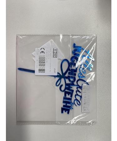 Shop Youth Consecration Cake Topper - Blue Acrylic Decoration for Boys & Girls Birthday Cakes - Buy Online on GoSupps.com
