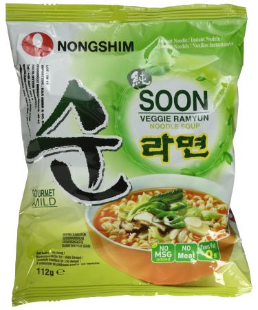 Nongshim SOON VEGGI RAMEN : Vegetable Noodles - Nongshim 112g - Halal