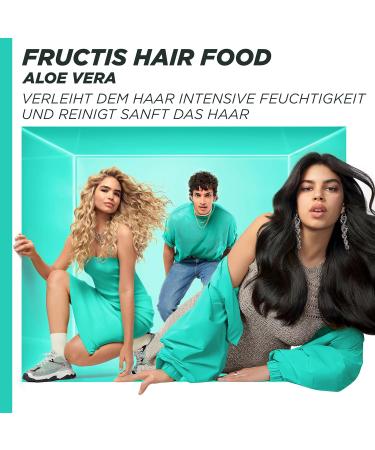 Garnier Fructis Moisture Aloe Vera Hair Food Rinse - Vegan Formula for Normal to Dry Hair - 400ml (1 Pack) - Nourishing Hydration - Buy Online on GoSupps.com