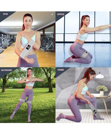 3 Sets Resistance Bands for Glutes Hips and Legs Workout | Non-Slip Booty Band for Home Gym Fitness | Ideal for Women and Men | Physio Resistant Loop Dark Grey - Buy Online on GoSupps.com