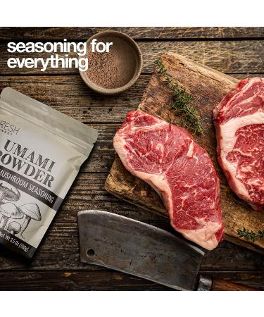 Umami Shiitake Mushroom Seasoning - Perfect for Meat Rubs & Everyday Cooking | Vegan & MSG-Free | 1 PK - Buy Online on GoSupps.com