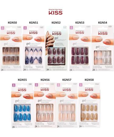 Kiss Gel Fantasy Ready-to-Wear Gel 24 Nails KGN58 Cosmo - Buy Online on GoSupps.com