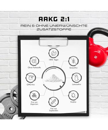 AAKG 500g - Pure L-Arginine Alpha-Ketoglutarate Powder | Optimal Solubility | Vegan | Premium Quality | German Elite Nutrition - Buy Online on GoSupps.com