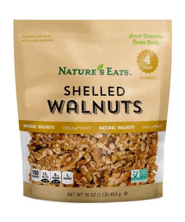 Nature's Eats Walnuts, 16 Ounce Walnuts 16 Ounce (Pack of 1)