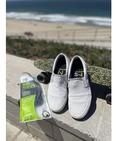 NotSocks Bamboo Charcoal Shoe Liner Insert + Cover - Heather Grey - Buy Online on GoSupps.com
