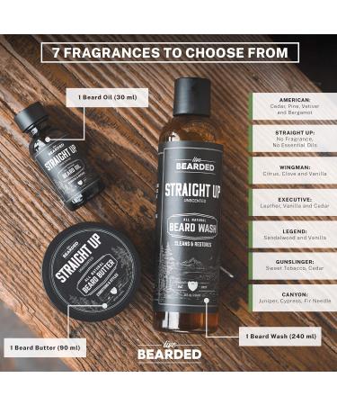 Live Bearded 3-Step Beard Grooming Kit | Executive Beard Wash Oil & Butter | All-Natural Ingredients | Beard Growth Support | Made in the USA - Buy Online on GoSupps.com