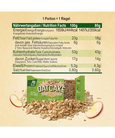 All Stars Oatcake Hafer-Riegel (Apple Pie) - 12 x 80g Energy Bar | Soft & Filling Oatmeal Snack | Ideal Meal Replacement - Buy Online on GoSupps.com