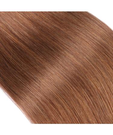 Keratin Bonding Hair Extensions #8 Golden Brown 60cm - 50 Strands 1g - 100% Remy U-Tip Extensions by Novon Hair - Buy Online on GoSupps.com