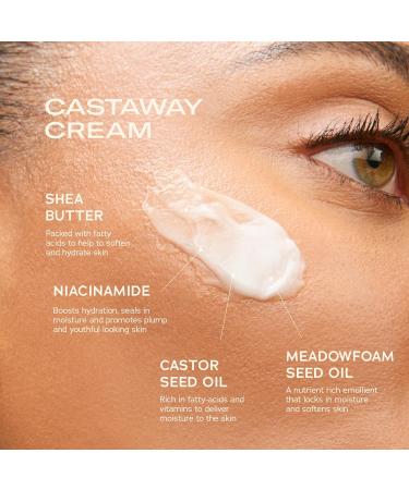 SWEET JULY SKIN Castaway Cream - Hydrating Daily Face Moisturizer with Niacinamide & Shea Butter for All Skin Types | Anti-Aging Clean & Fragrance Free | 1.7 Fl oz - Buy Online on GoSupps.com