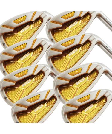 Japan Pron Iron Mens Golf Club Set,Chrome Finish,TRG22 Model,Matrix Stain Steel Right 8 Clubs Graphite Plus Length Regular 4-P,SW total 8 clubs
